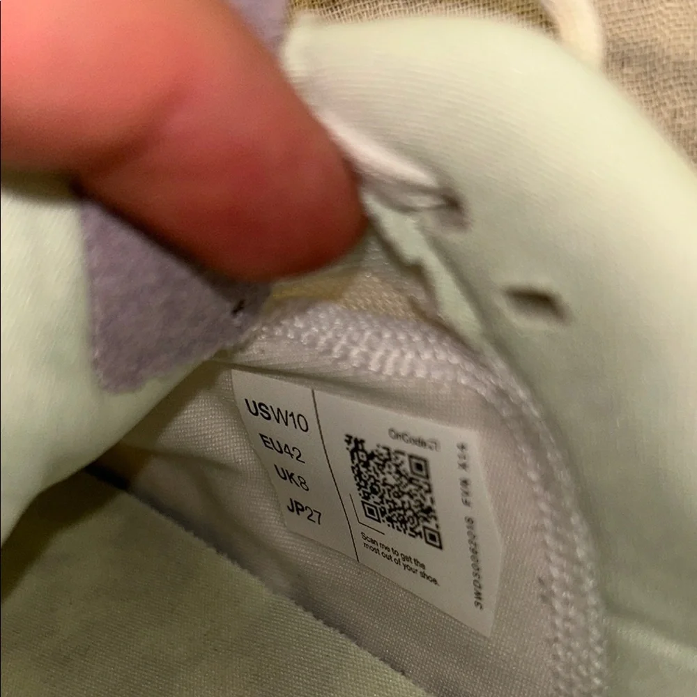 On Running White and Purple Sneakers with CloudTec Cushioning - Picture 6 of 6